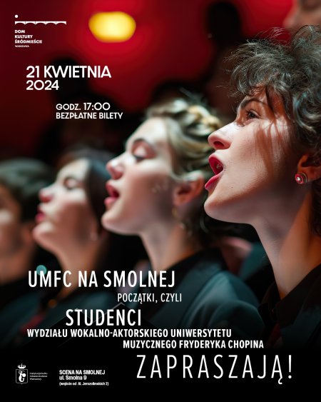 Początki czyli Studenci Wydziału Wokalno-Aktorskiego UMFC - koncert