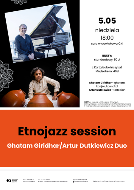Ghatam Giridhar/Artur Dutkiewicz DUO - Etnojazz session - koncert