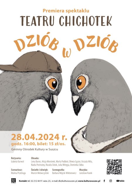 Premiera spektaklu "Dziób w dziób" Teatru Chichotek - spektakl