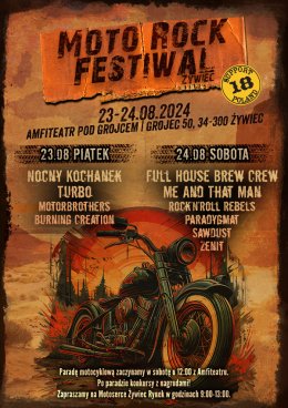 Moto Rock Festiwal 2024 - Bilet jednodniowy - festiwal