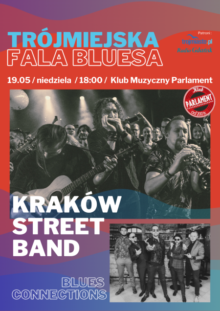 Trójmiejska Fala Bluesa: Kraków Street Band & Blues Connections - koncert