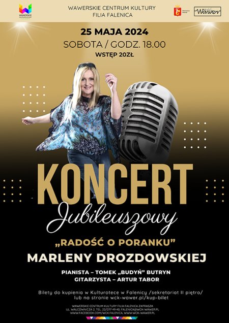 Koncert Marleny Drozdowskiej "Radość o poranku" w WCK Falenica - koncert