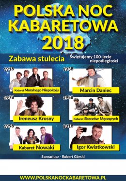 Polska Noc Kabaretowa 2018 - Bilety na kabaret