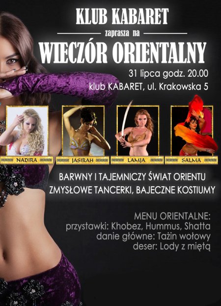 Wieczór Orientalny w Klubie Kabaret - inne