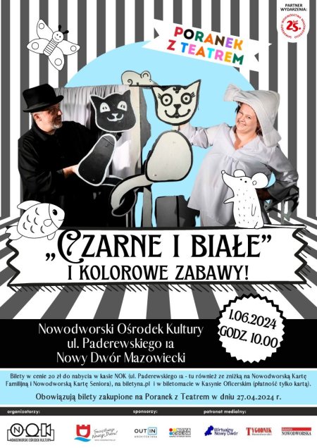 PORANEK Z TEATREM: "Czarne i białe" - dla dzieci