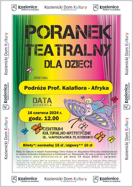 Podróże Prof. Kalafiora – Afryka - poranek teatralny - dla dzieci