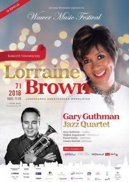 IX Wawer Music Festival - Koncert Noworoczny: Lorraine Brown & Gary Guthman Jazz Quartet - koncert