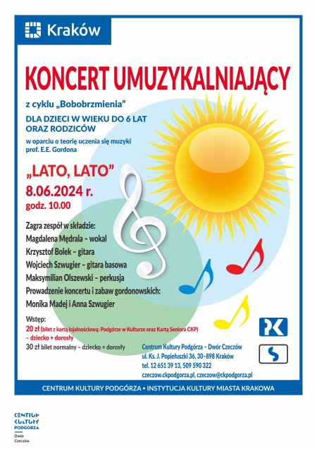 8.06.2024 - Koncert gordonowski z cyklu Bobobrzmienia "Lato lato", Dwór Czeczów - koncert