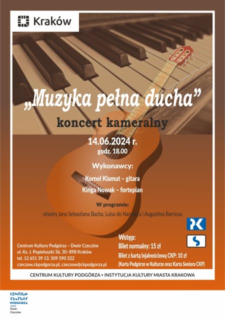 14.06.2024 - Koncert kameralny "Muzyka pełna ducha", Dwór Czeczów - koncert