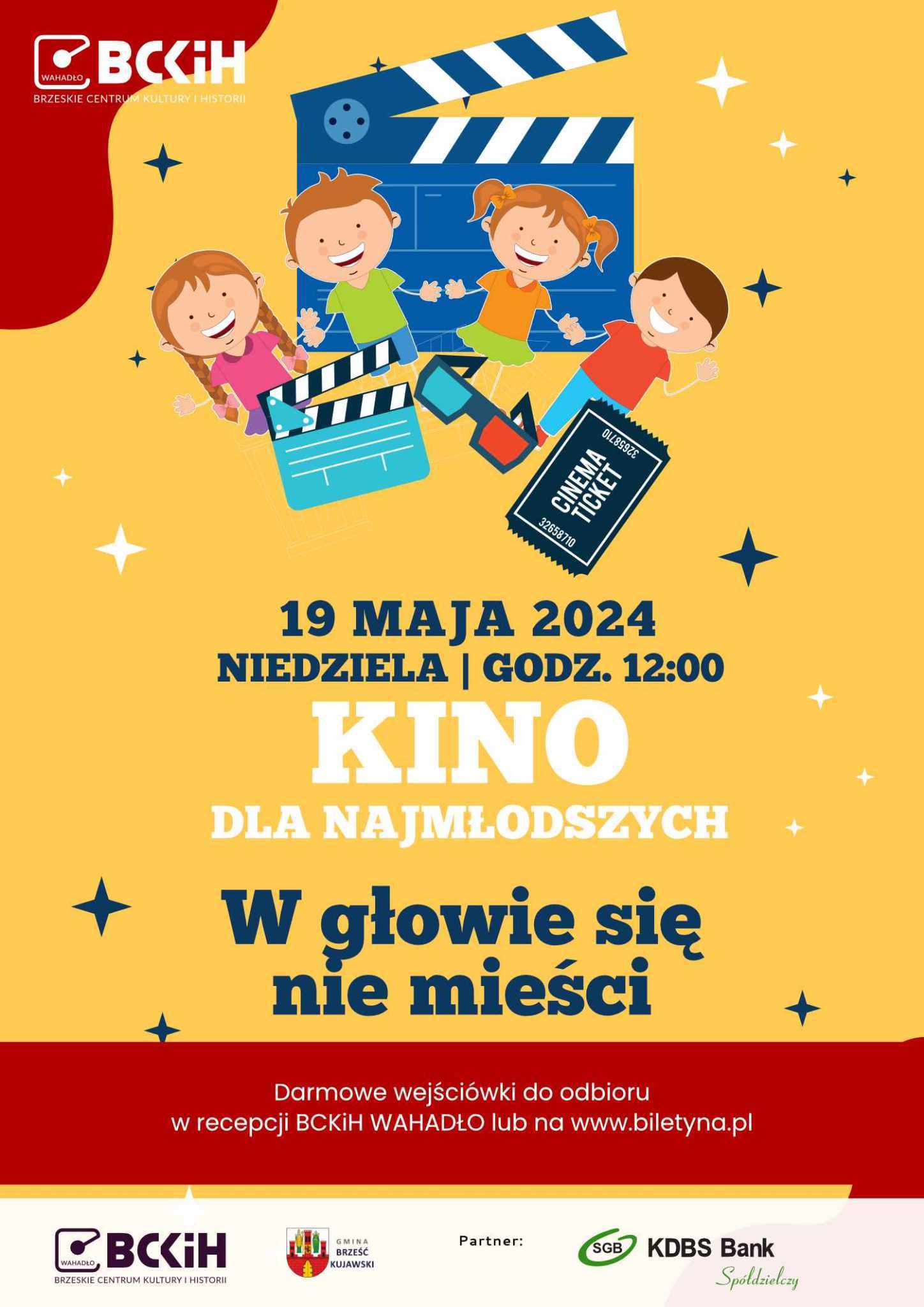 Plakat KINO DLA NAJMŁODSZYCH - W GŁOWIE SIĘ NIE MIEŚCI 318305