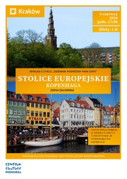 Wykład z cyklu „Dziennik podróżny Pani Zofii”: Stolice europejskie – Kopenhaga - inne