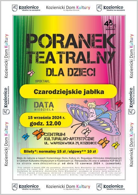 Czarodziejskie jabłka - poranek teatralny - dla dzieci