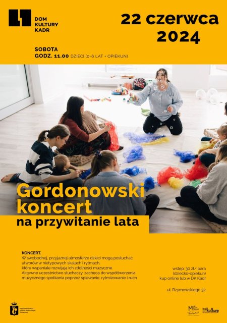 Gordonowski koncert dla najmłodszych - dla dzieci