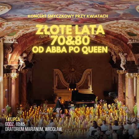 Koncert przy świecach: Złote lata 70te i 80te - od Abba po Queen i The Beatles - koncert