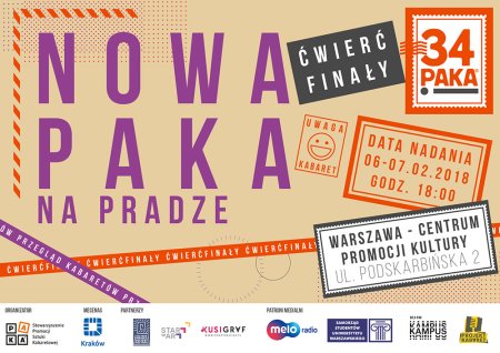 Ćwierćfinały do 34.PAKI - Warszawa - kabaret