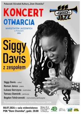 Koncert Otwarcia - Siggy Davis z zespołem - koncert