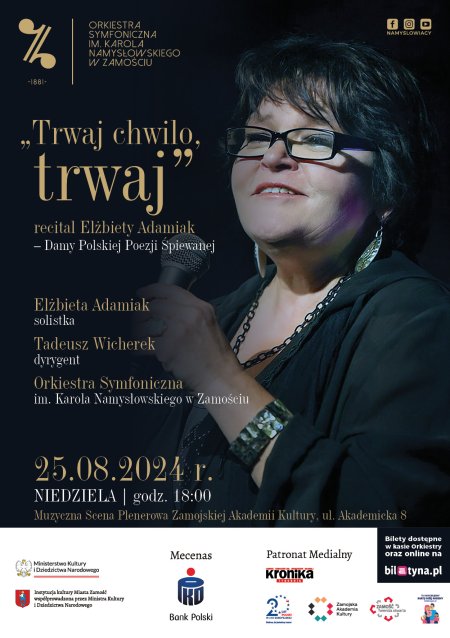 "Trwaj chwilo, trwaj" - recital Elżbiety Adamiak - koncert