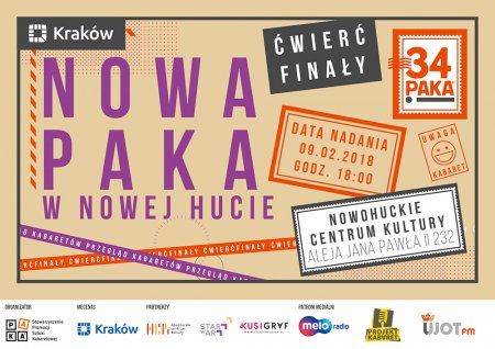 Ćwierćfinały do 34.PAKI - Kraków - kabaret