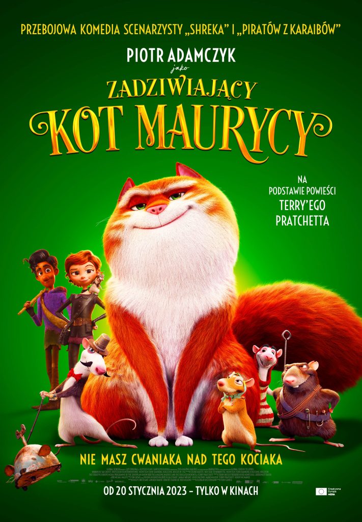 Plakat Zadziwiający kot Maurycy - dzień otwarty w DK Kadr. Film dla dzieci (7+) 342171