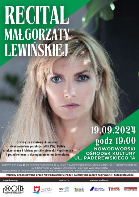 Recital Małgorzaty Lewińskiej - koncert