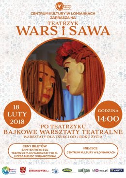 Bajkowe Warsztaty Teatralne i Teatr lalkowy - Wars i Sawa - Bilety na wydarzenie dla dzieci