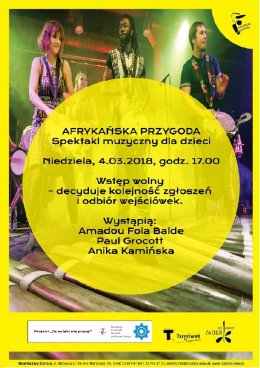"Afrykańska Przygoda"-Moribaya- spektakl muzyczny dla dzieci - Bilety na spektakl teatralny