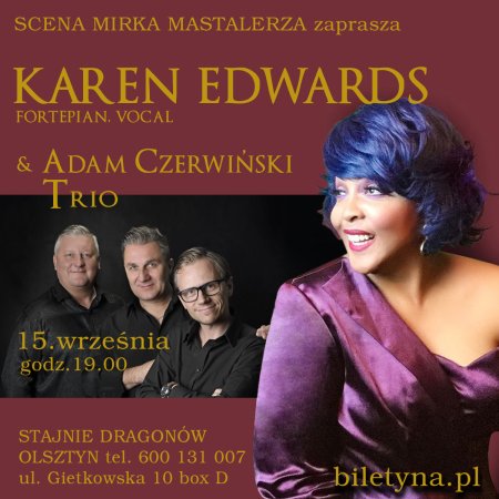 Karen Edwards  &amp;  Adam Czerwiński Trio - koncert