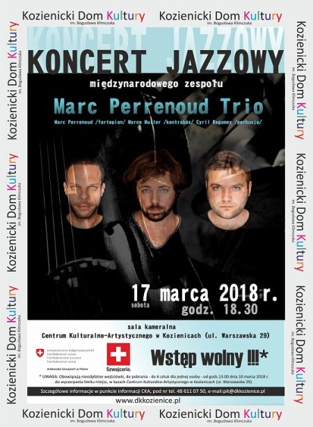 Koncert jazzowy Marc Perrenoud Trio - koncert