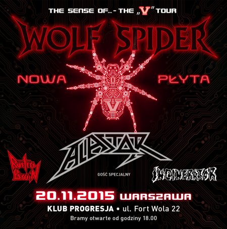 Wolf Spider / Alastor / Rusted Brain / Incinerator - koncert