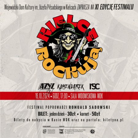 Kielce ROCKują - Azyl P, Komendarek, RSC - koncert