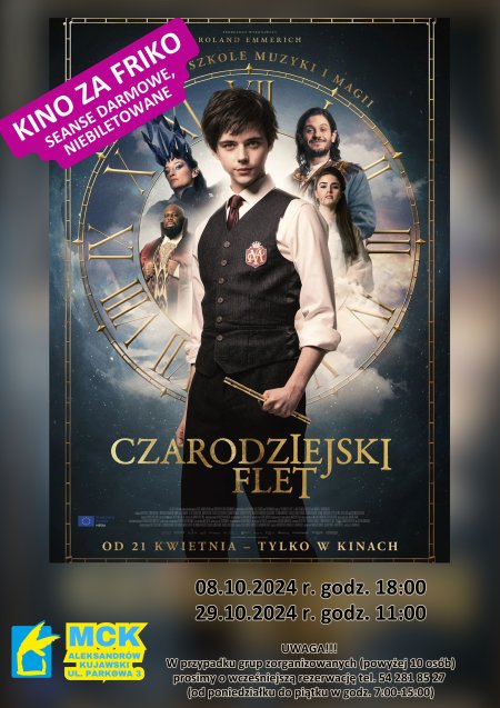 Czarodziejski flet - Kino za friko! (seanse darmowe, niebiletowane) - film