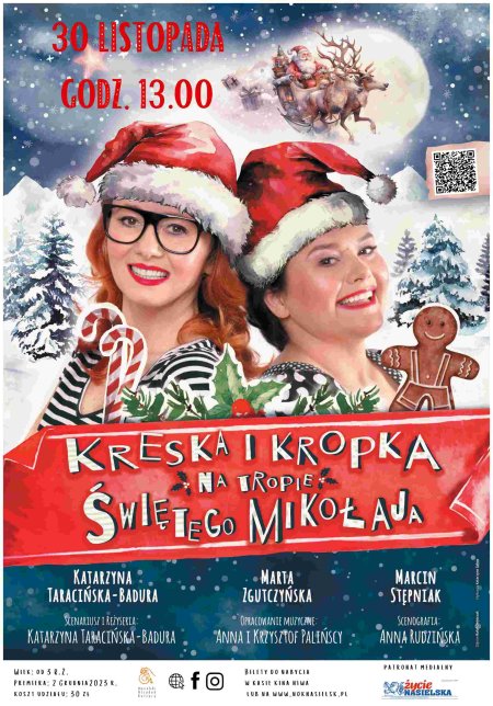 Kreska i Kropka na tropie Świętego Mikołaja - spektakl