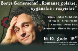 Borys Somerschaf "Romanse polskie, cygańskie i rosyjskie" - Bilety na koncert