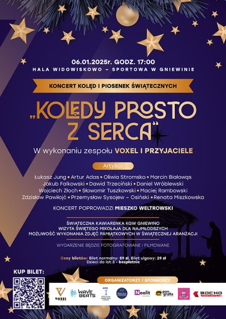 Voxel i Przyjaciele: koncert kolęd i piosenek świątecznych &quot;Kolędy prosto z serca&quot; - koncert