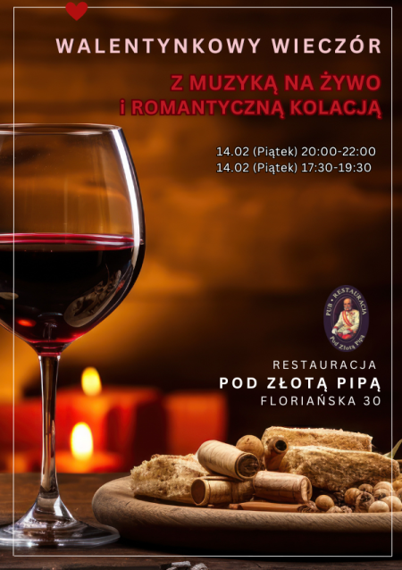 Walentynki - Romantyczna kolacja z muzyką na żywo - koncert