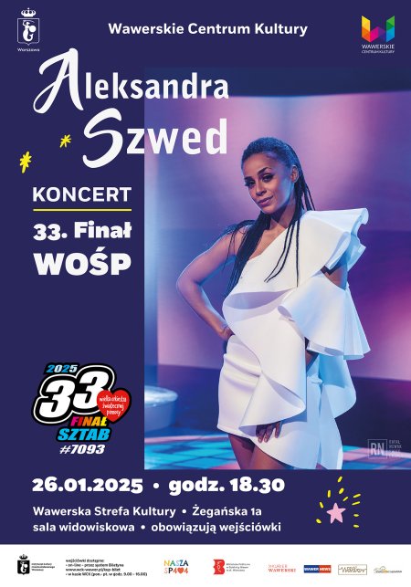 Aleksandra Szwed; 33 Finał WOŚP Sztab - koncert