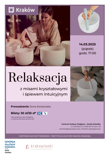 Relaksacja z misami kryształowymi i śpiewem intuicyjnym - inne