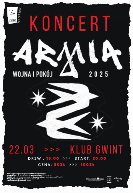 ARMIA - "Wojna i pokój" - koncert