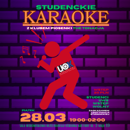Studenckie karaoke z klubem piosenki The Tonacja - koncert