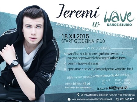 Jeremi w WAVE Dance Studio - koncert