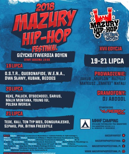Mazury Hip Hop Festiwal Giżycko 2018 - koncert