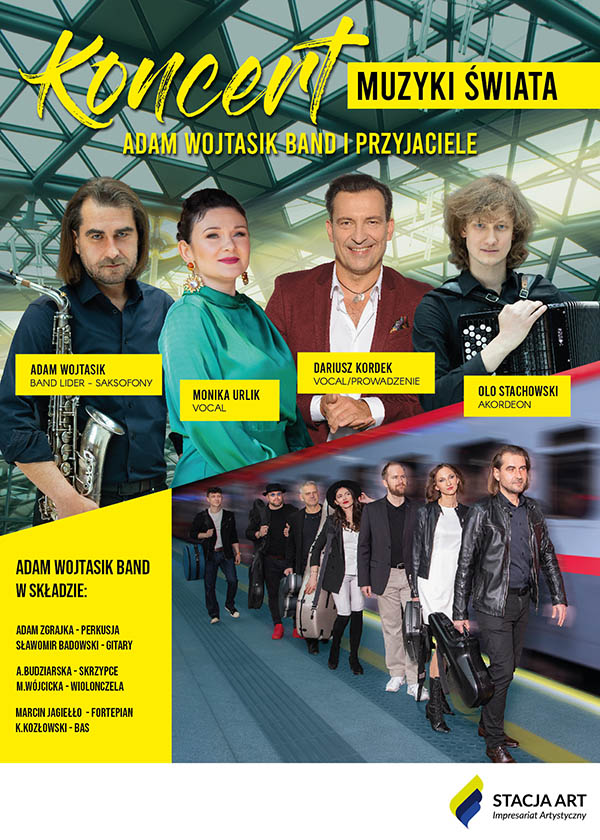 Plakat Koncert Muzyki Świata - Adam Wojtasik Band i Przyjaciele 497775