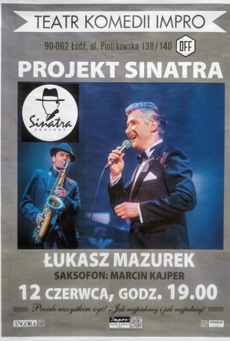 &quot;Projekt Sinatra&quot;. Łukasz Mazurek z recitalem piosenek Franka Sinatry - koncert