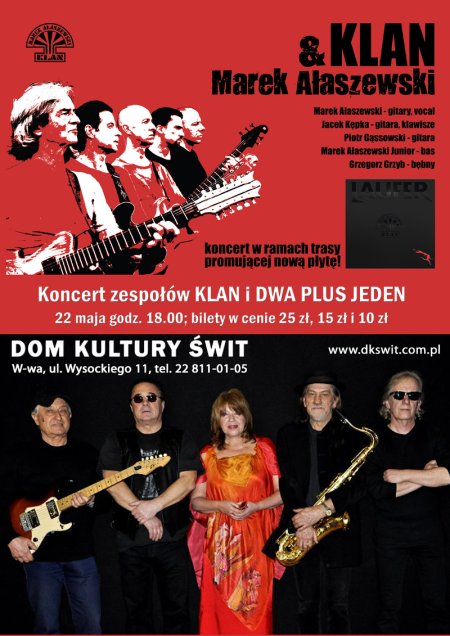Koncert zespołu Klan i 2 plus 1 - koncert