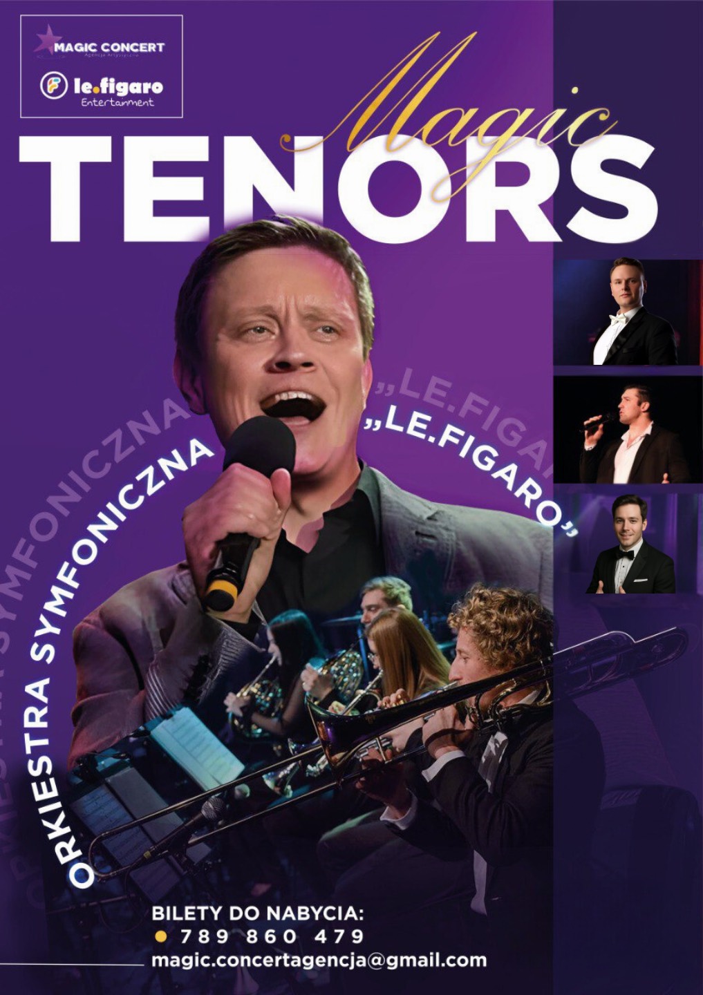 Magic Tenors i orkiestra Le Figaro Kalisz