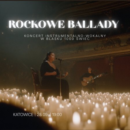 Koncert przy świecach - Rockowe ballady - koncert