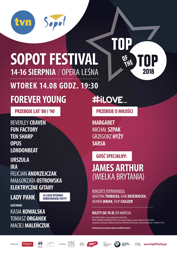 TOP of the TOP Sopot Festival dzień 1 Bilety Online, Opis, Recenzje