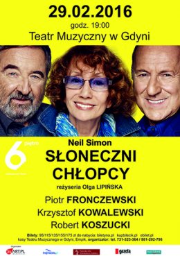 Słoneczni chłopcy Olgi Lipińskiej - Fronczewski, Kowalewski i Koszucki - spektakl