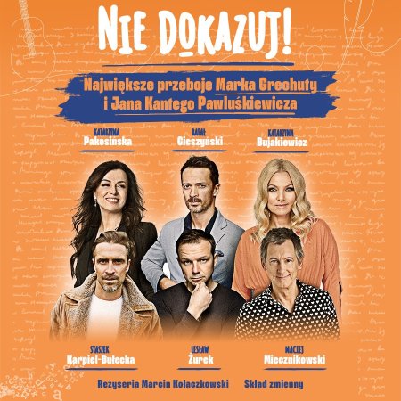 Nie dokazuj! Największe przeboje Marka Grechuty - koncert