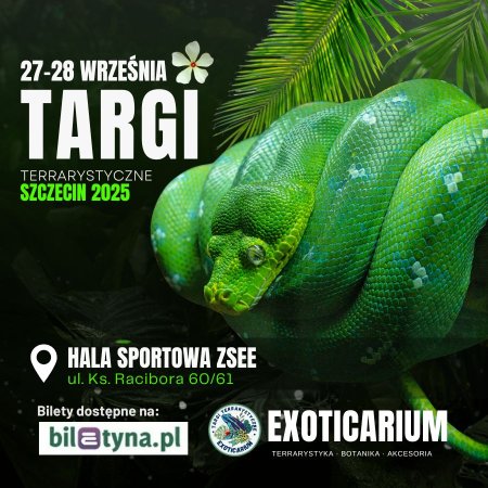 EXOTICARIUM Targi Terrarystyczne Szczecin dwudniowe 27-28 września - targi